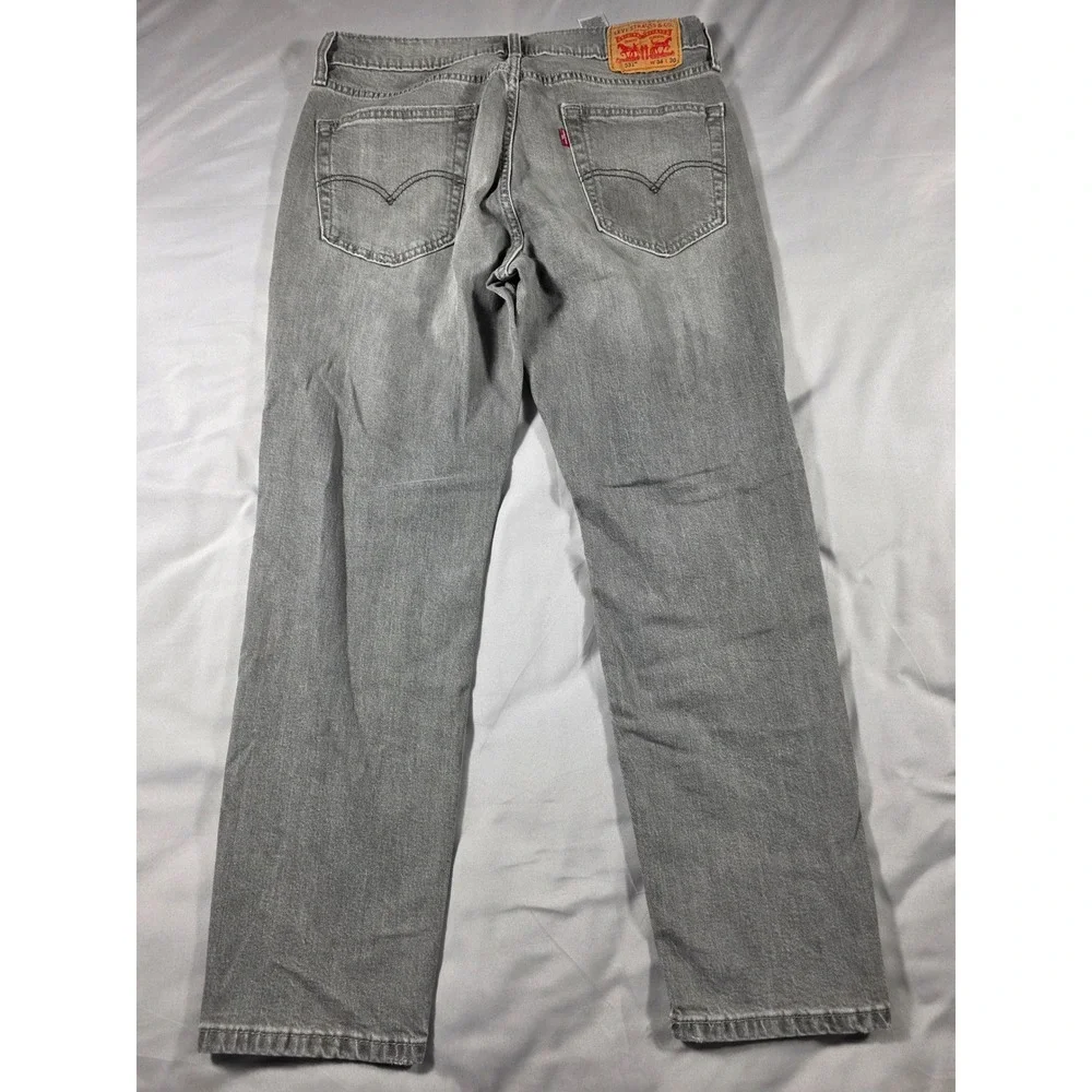 Levi's 531 Athletic Slim Jeans Mens 34x30 (Fits 34x28) Gray Distressed Denim